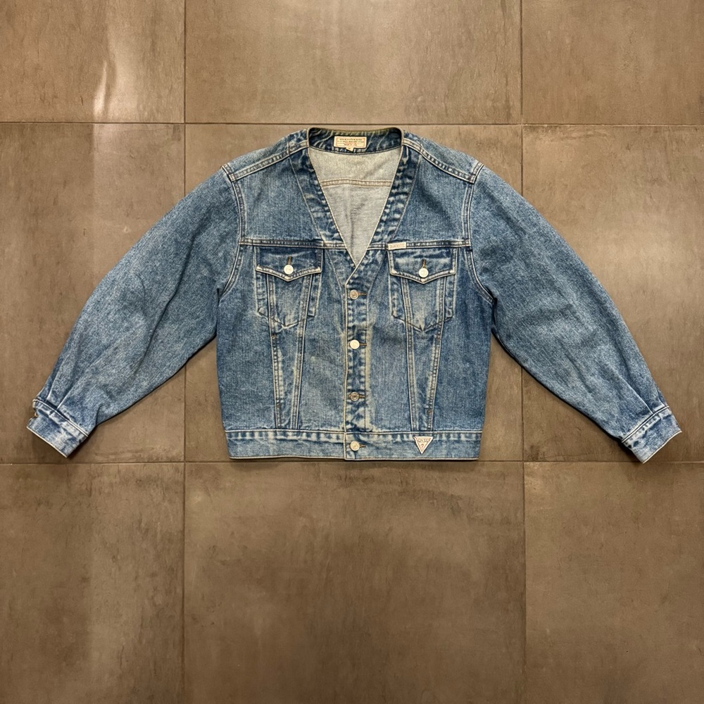 Vintage 80s Georges Marciano for Guess Jeans Denim Jacket, Mens Small
